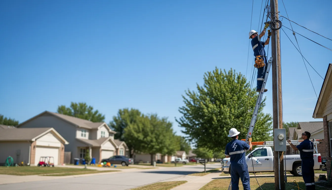 Residential electrician providing installation services in West Fulton, NY